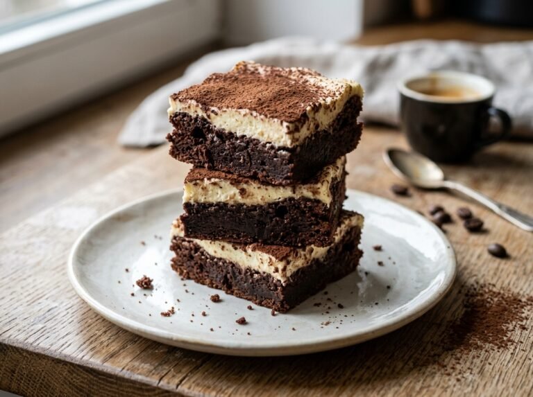 Tiramisu Brownies – saftig, cremig und einfach