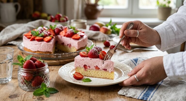 Erdbeer-Joghurt-Kuchen – Cremig, fruchtig & einfach