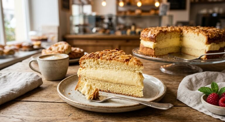 Bienenstich mit Vanillecreme – Klassischer deutscher Kuchen